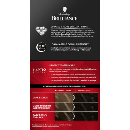 Schwarzkopf Brilliance Permanent Hair Colour Black Each