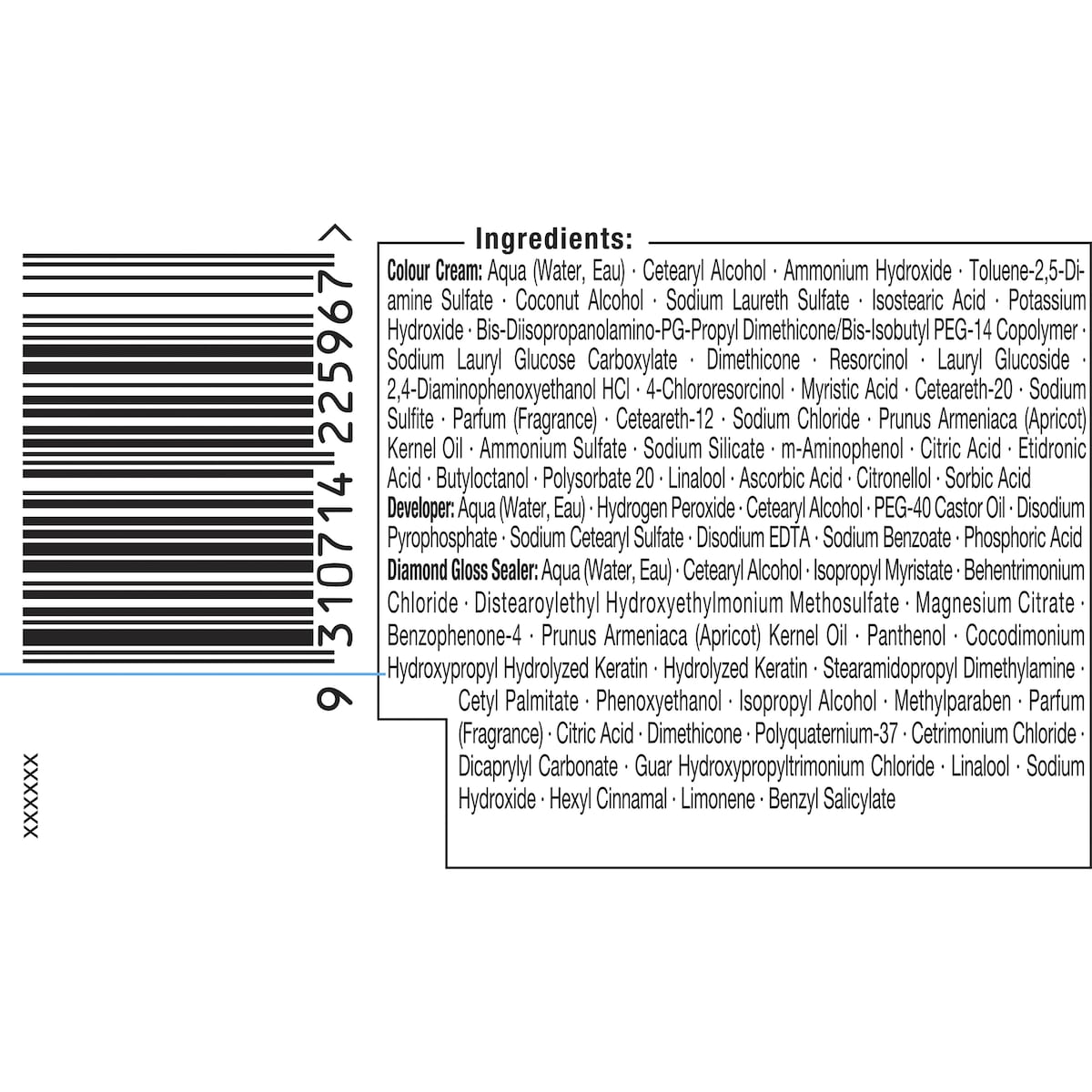 Schwarzkopf Brilliance Permanent Hair Colour Black Each