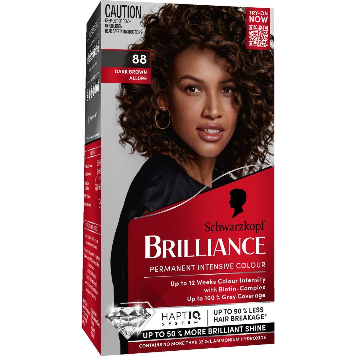 Schwarzkopf Brilliance Permanent Hair Colour Dark Brown Allure Each