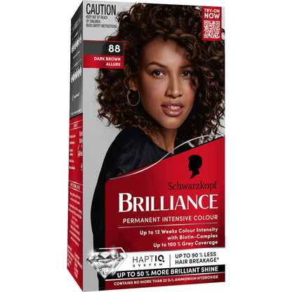 Schwarzkopf Brilliance Permanent Hair Colour Dark Brown Allure Each