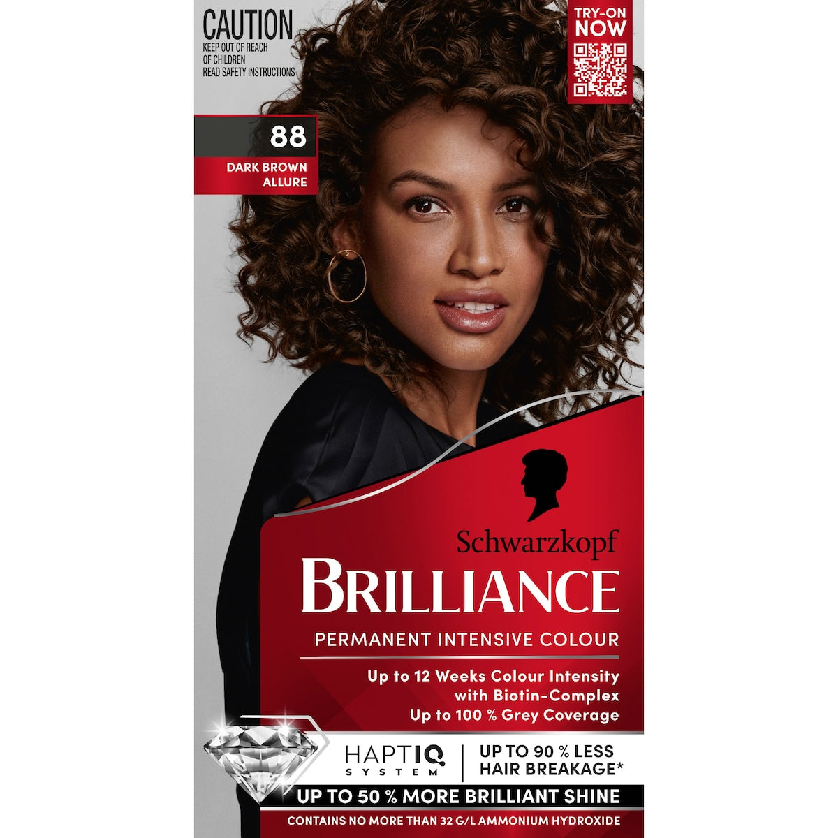Schwarzkopf Brilliance Permanent Hair Colour Dark Brown Allure Each