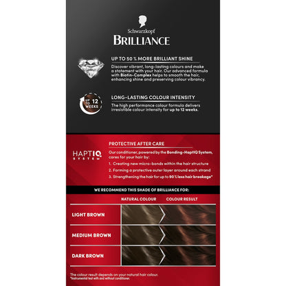 Schwarzkopf Brilliance Permanent Hair Colour Chocolate Rush Each