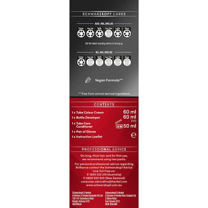 Schwarzkopf Brilliance Permanent Hair Colour Chocolate Rush Each
