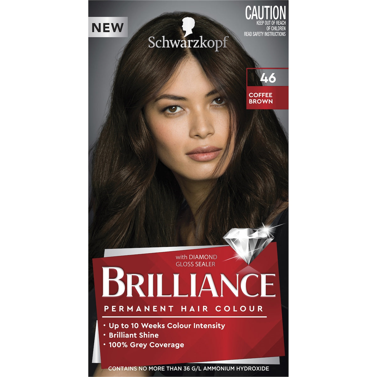 Schwarzkopf Brilliance Permanent Hair Colour Coffee Brown Each