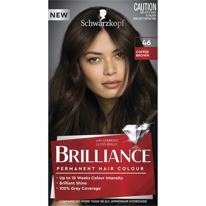 Schwarzkopf Brilliance Permanent Hair Colour Coffee Brown Each