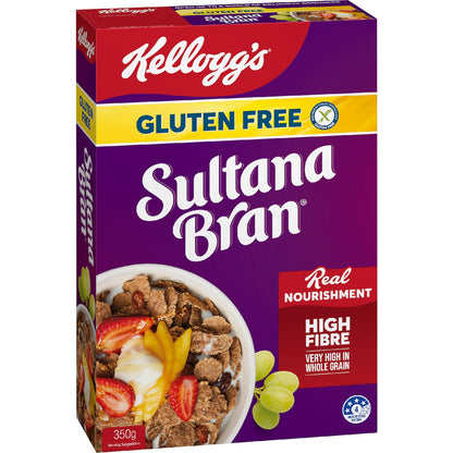 Kelloggs Gluten Free Sultana Bran Breakfast Cereal 350g