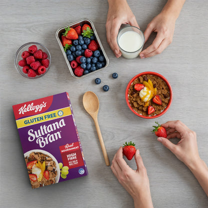 Kelloggs Gluten Free Sultana Bran Breakfast Cereal 350g