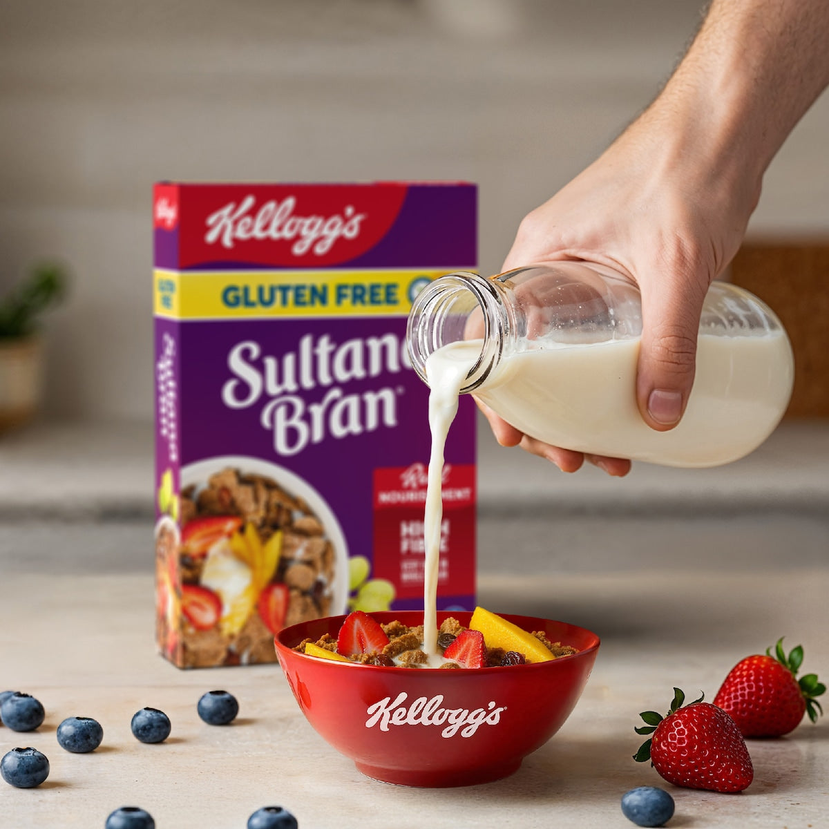 Kelloggs Gluten Free Sultana Bran Breakfast Cereal 350g