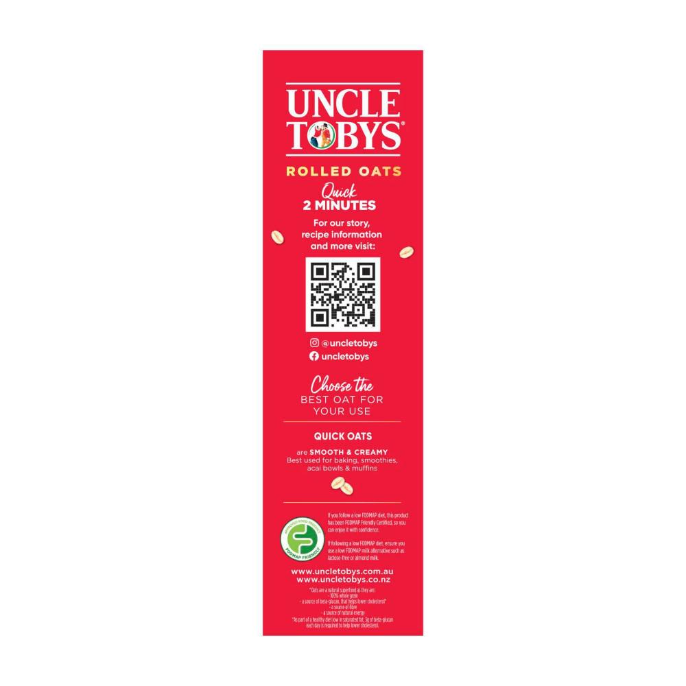 Une Tobys Porridge Oats Quick - 1kg