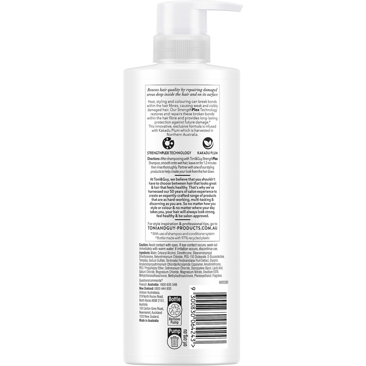 Toni & Guy Strength Plex Bond Repair Conditioner 600ml