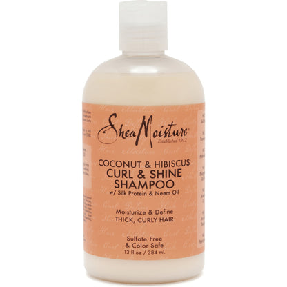 Shea Moisture Coconut & Hibiscus Curl & Shine Shampoo 384ml