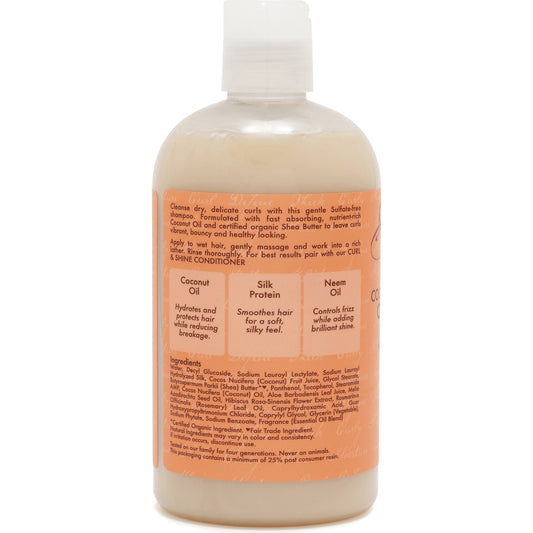 Shea Moisture Coconut & Hibiscus Curl & Shine Shampoo 384ml