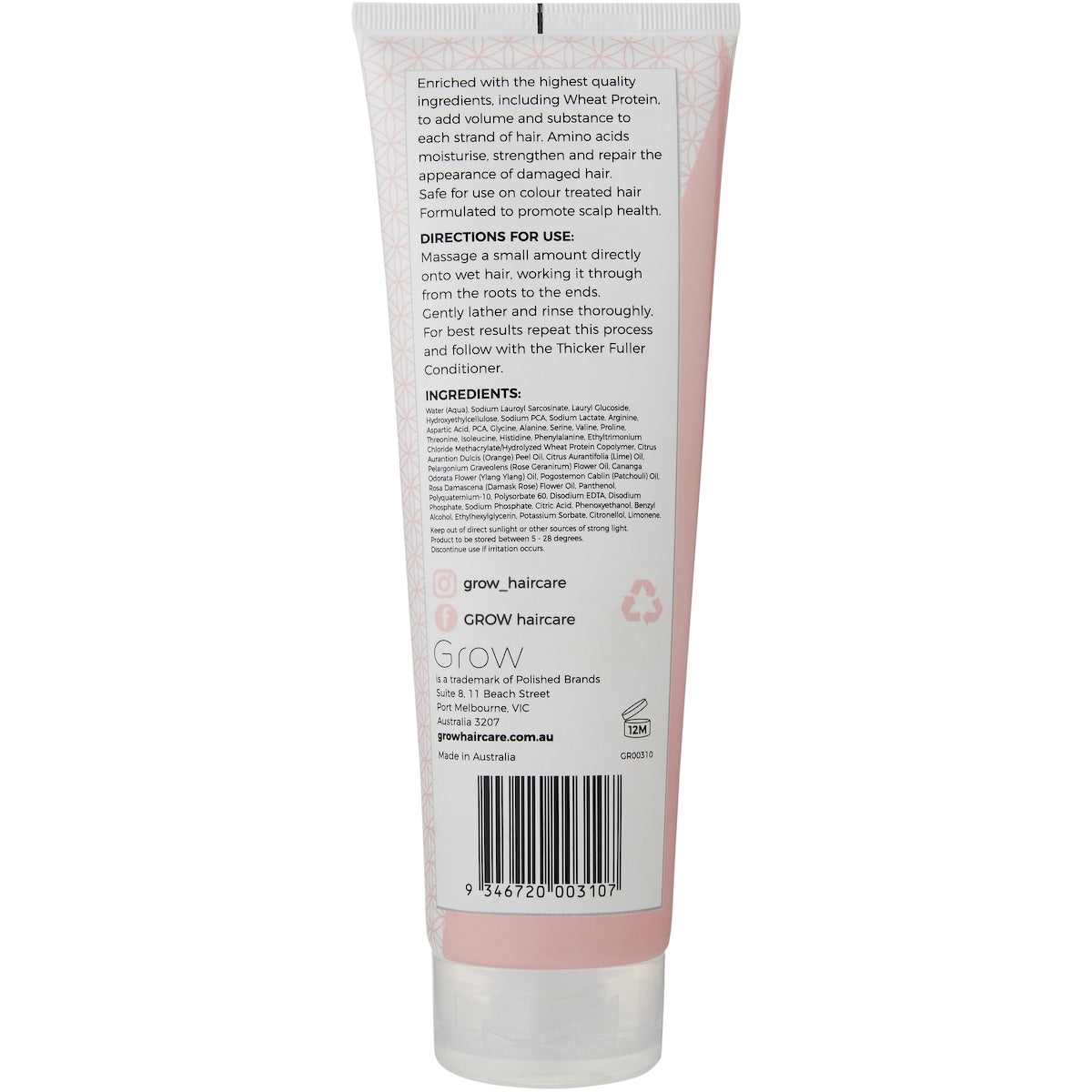 Grow Thicker Fuller Shampoo 250ml
