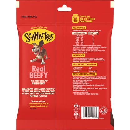 Schmackos Strapz Dog Treats With Beef 500g