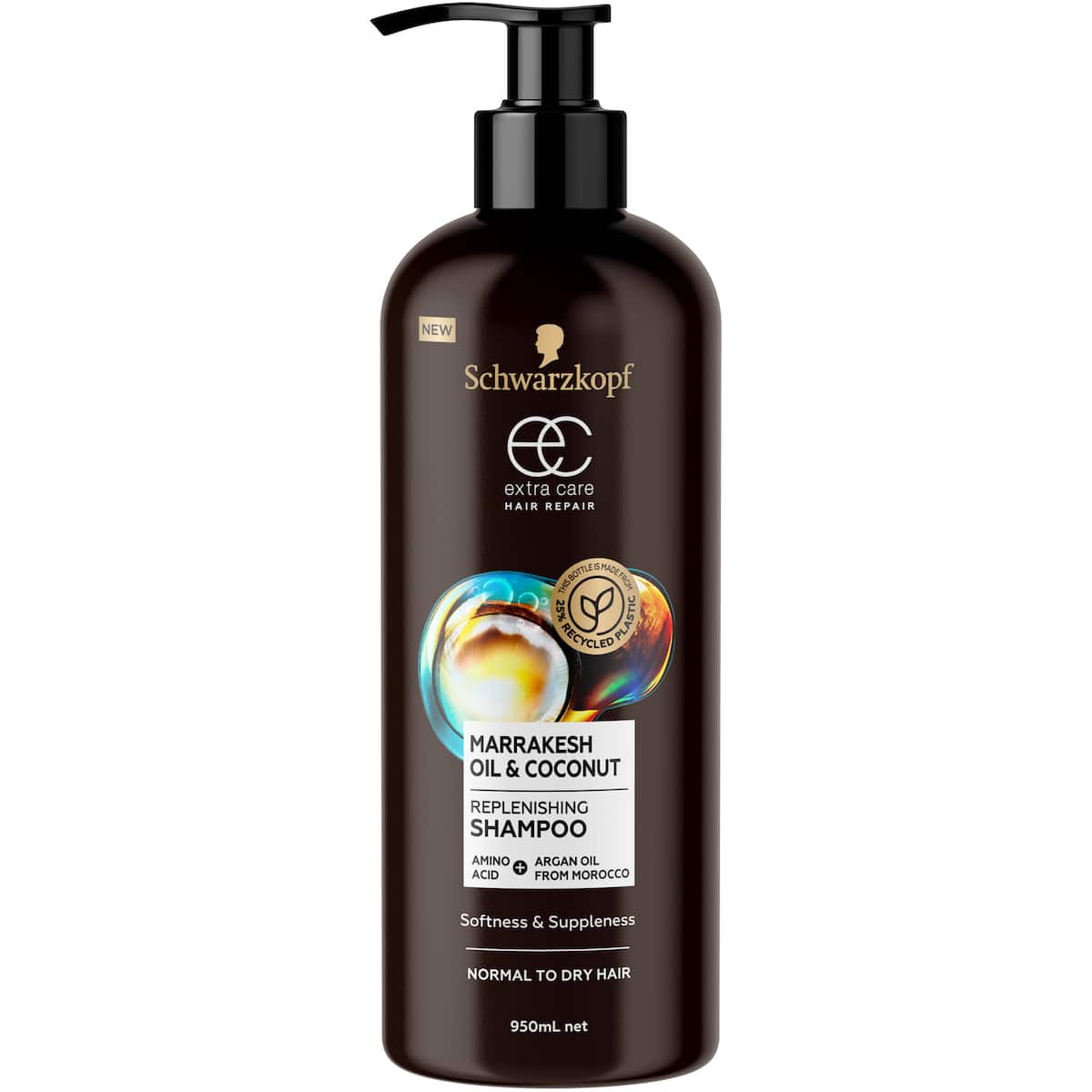 Schwarzkopf Extra Care Soft Shampoo Marrakesh Oil For Dry Hair 950ml