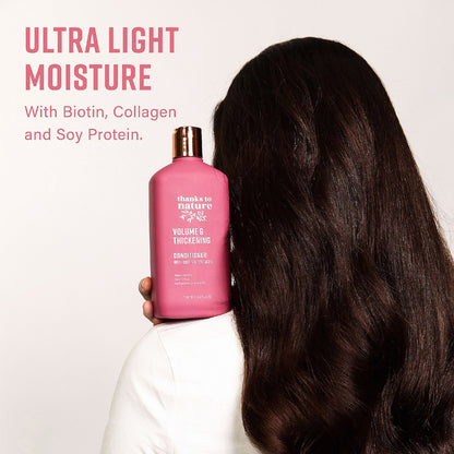 Thanks To Nature Volume Thickening Shampoo Biotin Collagen For Fine Hair 500ml