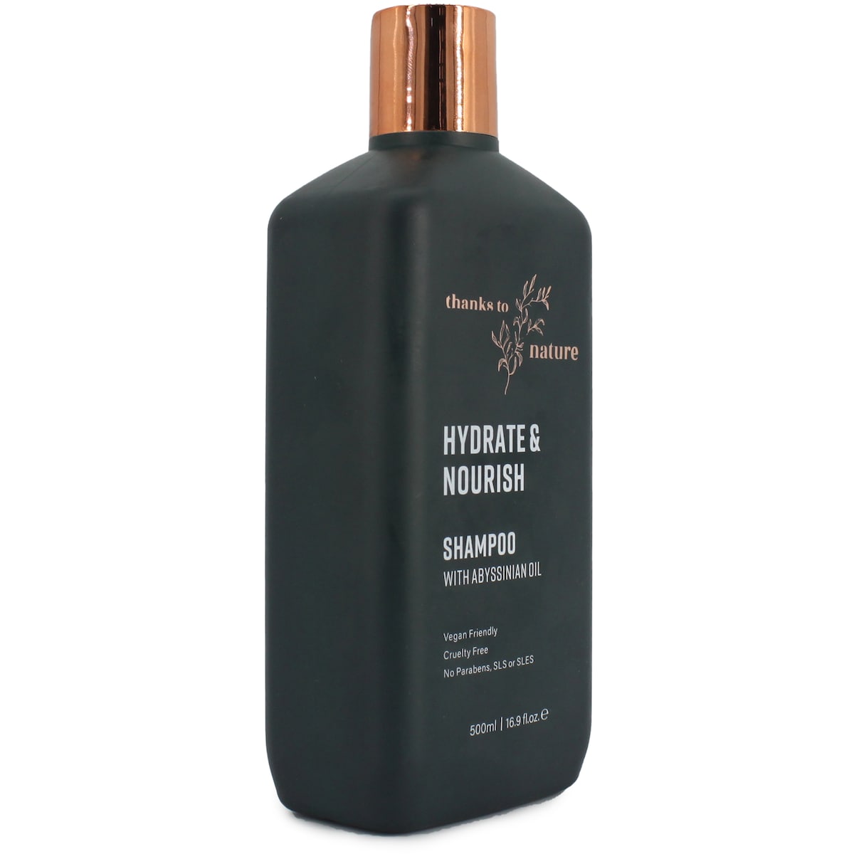 Thanks To Nature Hydrate & Nourish Shampoo With Abyssinian Oil For Dry Hair 500ml
