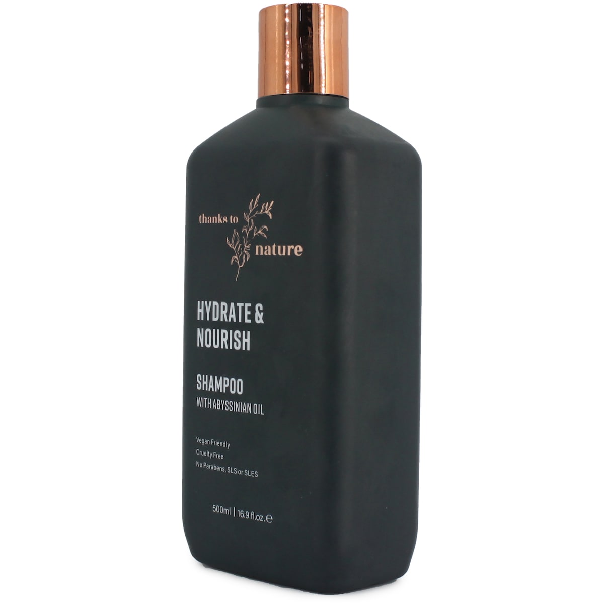 Thanks To Nature Hydrate & Nourish Shampoo With Abyssinian Oil For Dry Hair 500ml