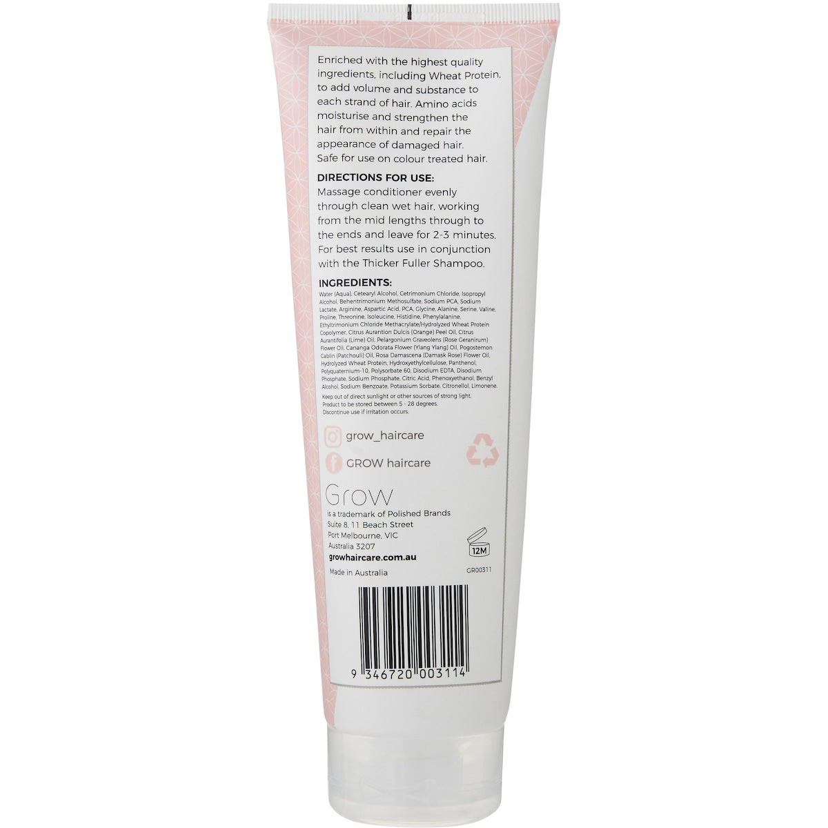 Grow Thicker Fuller Conditioner 250ml