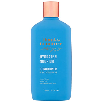 Thanks To Nature Hydrate & Nourish Conditioner Abyssinian Oil For Dry Hair 500ml