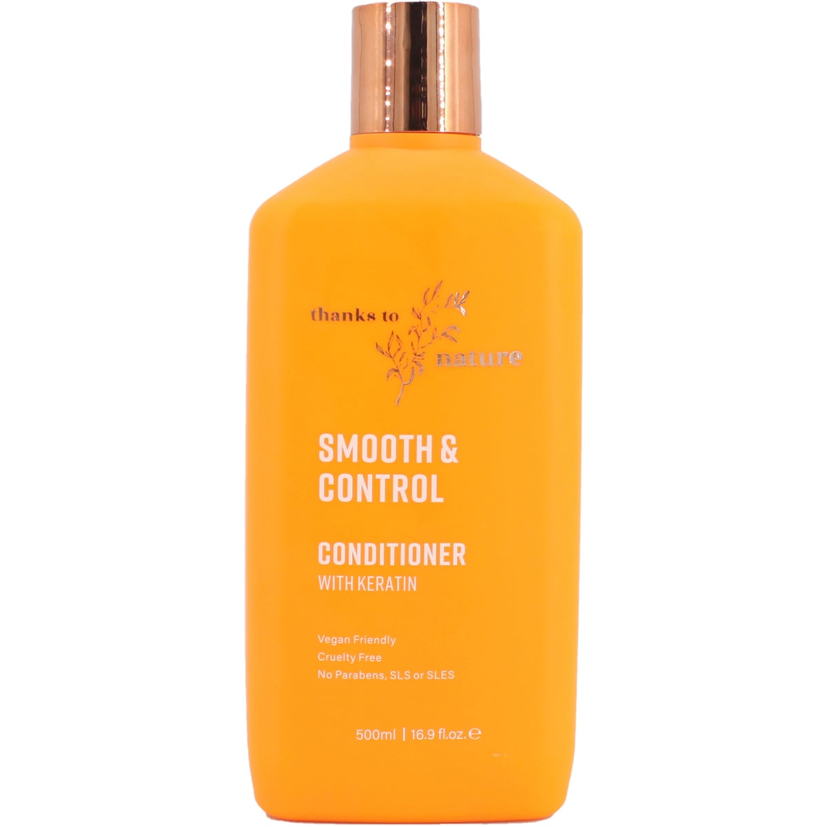 Thanks To Nature Smooth & Control Conditioner With Keratin For Frizzy Hair 500ml