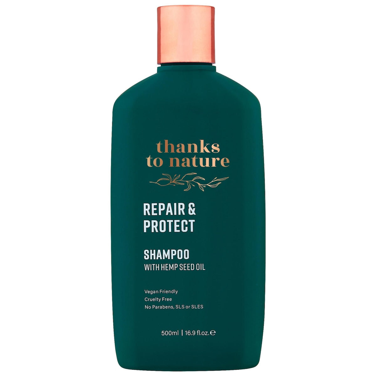Thanks To Nature Repair & Strengthen Shampoo Hemp Seed Oil For Damaged Hair 500ml