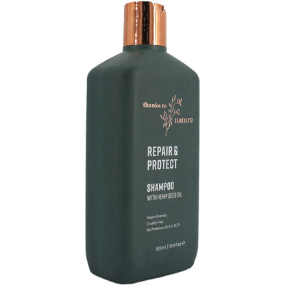 Thanks To Nature Repair & Strengthen Shampoo Hemp Seed Oil For Damaged Hair 500ml