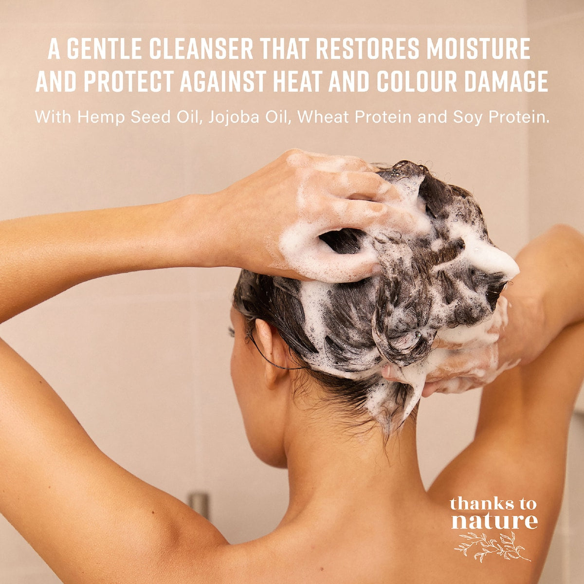 Thanks To Nature Repair & Strengthen Shampoo Hemp Seed Oil For Damaged Hair 500ml