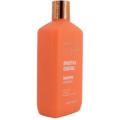 Thanks To Nature Smooth & Control Shampoo With Keratin For Frizzy Hair 500ml