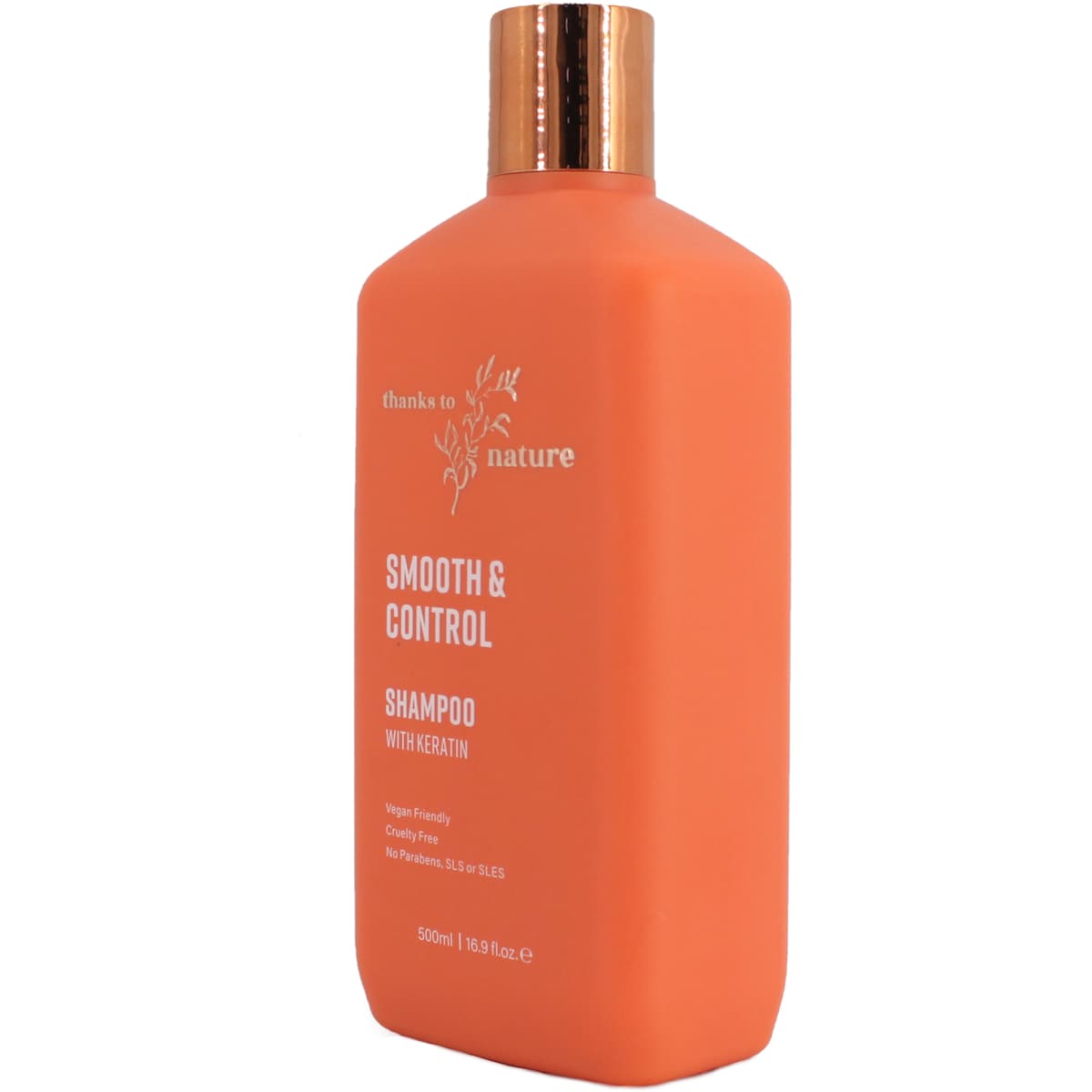 Thanks To Nature Smooth & Control Shampoo With Keratin For Frizzy Hair 500ml