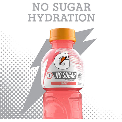 Gatorade Sports Drinks Sugar Free Berry Electrolyte Hydration 600ml