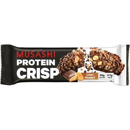 Musashi Crisp Protein Bar Chocolate Peanut 60g