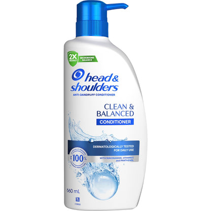 Head & Shoulders Clean & Balanced Anti Dandruff Conditioner 660ml