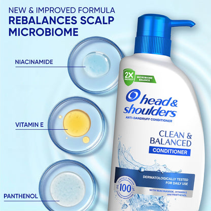 Head & Shoulders Clean & Balanced Anti Dandruff Conditioner 660ml