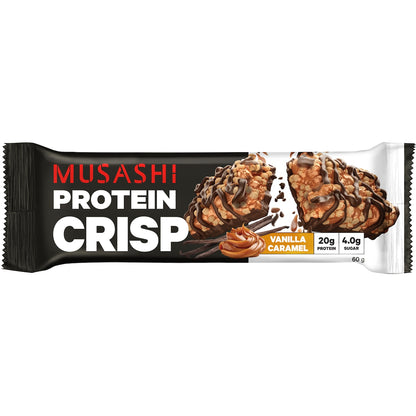 Musashi Crisp Protein Bar Vanilla Caramel 60g