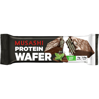 Musashi Wafer Protein Bar Chocolate Mint 40g