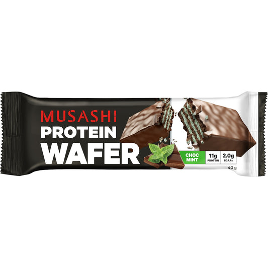 Musashi Wafer Protein Bar Chocolate Mint 40g