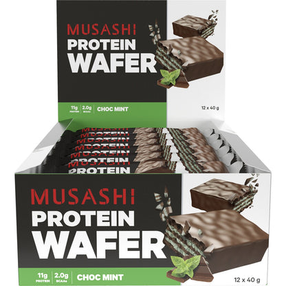 Musashi Wafer Protein Bar Chocolate Mint 40g