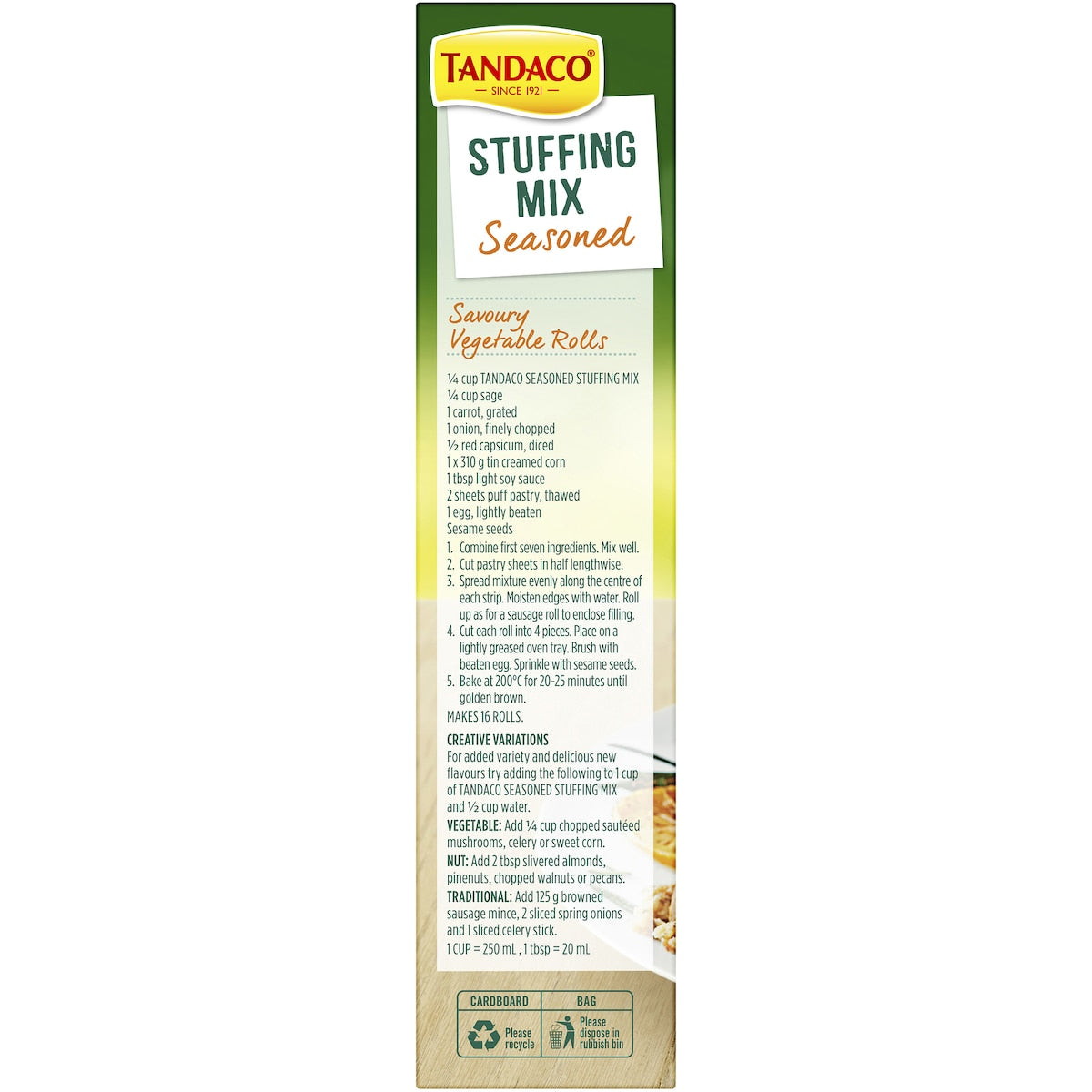 Tandaco Stuffing Mix Seasoned Turkey & Chicken 200g