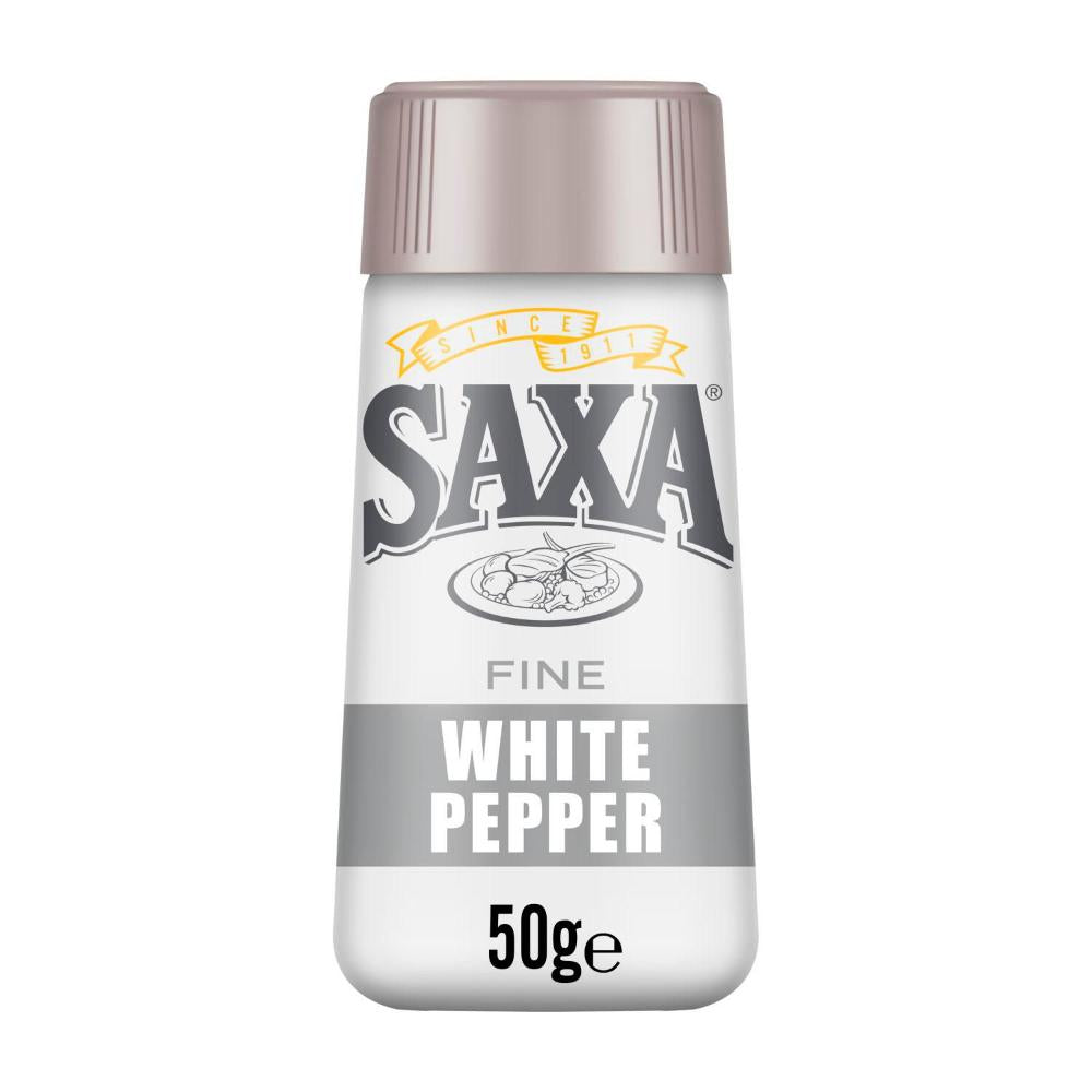 Saxa White Pepper Shaker - 50g