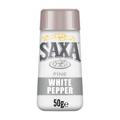 Saxa White Pepper Shaker - 50g