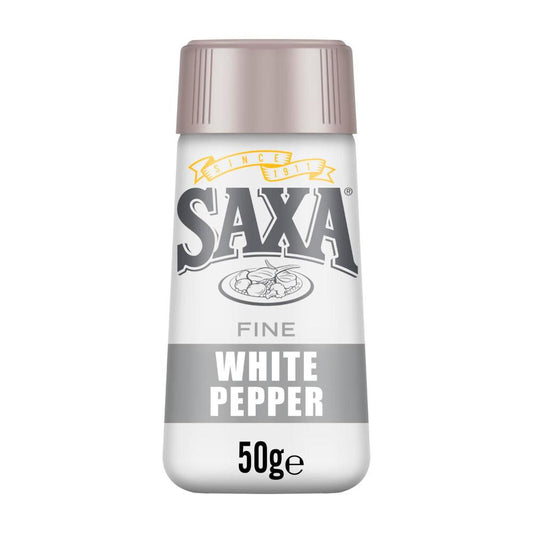 Saxa White Pepper Shaker - 50g