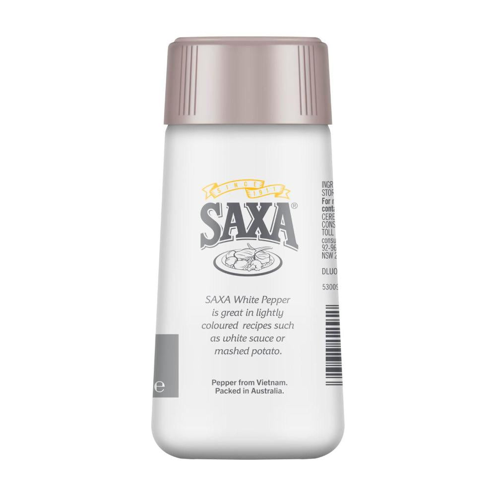 Saxa White Pepper Shaker - 50g