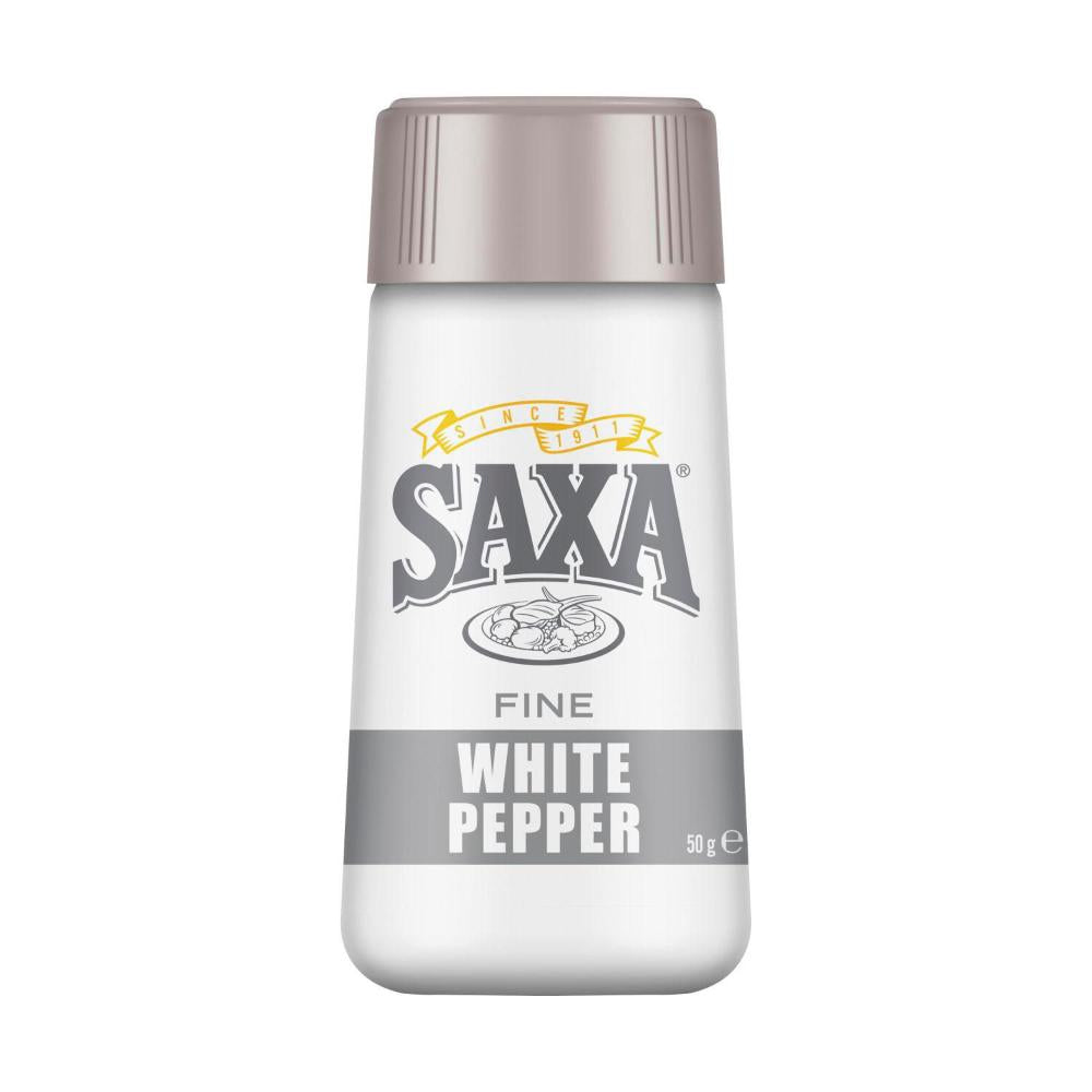 Saxa White Pepper Shaker - 50g