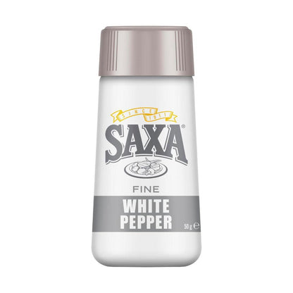 Saxa White Pepper Shaker - 50g