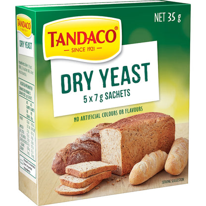 Tandaco Dry Yeast 5x7g Sachets 35g
