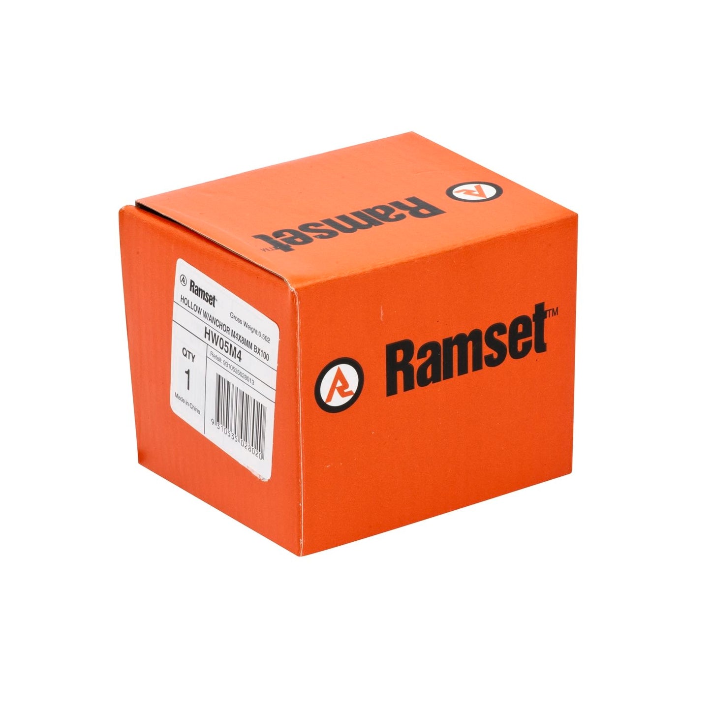 Ramset Hollow Wall Anchor - 4 x 8mm - 100 Pack