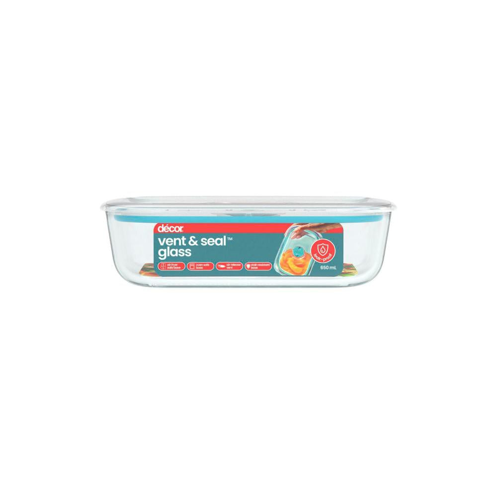 Decor Vent & Seal Glass Oblong Slimline 650ml - 1 Each