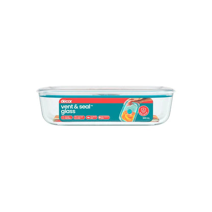 Decor Vent & Seal Glass Oblong Slimline 800ml - 1 Each