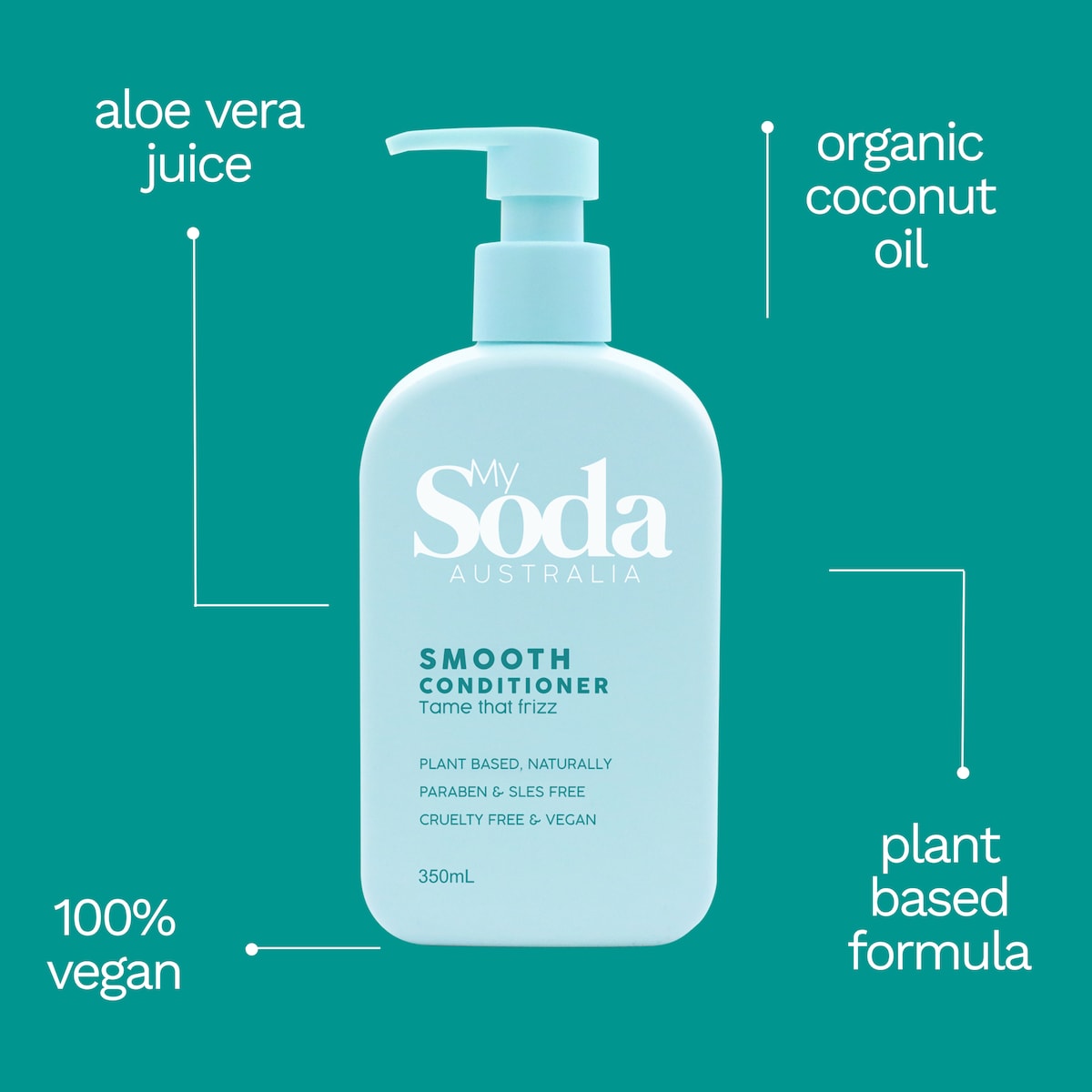 My Soda Smooth & Silky Conditioner For Frizz Prone Hair 350ml